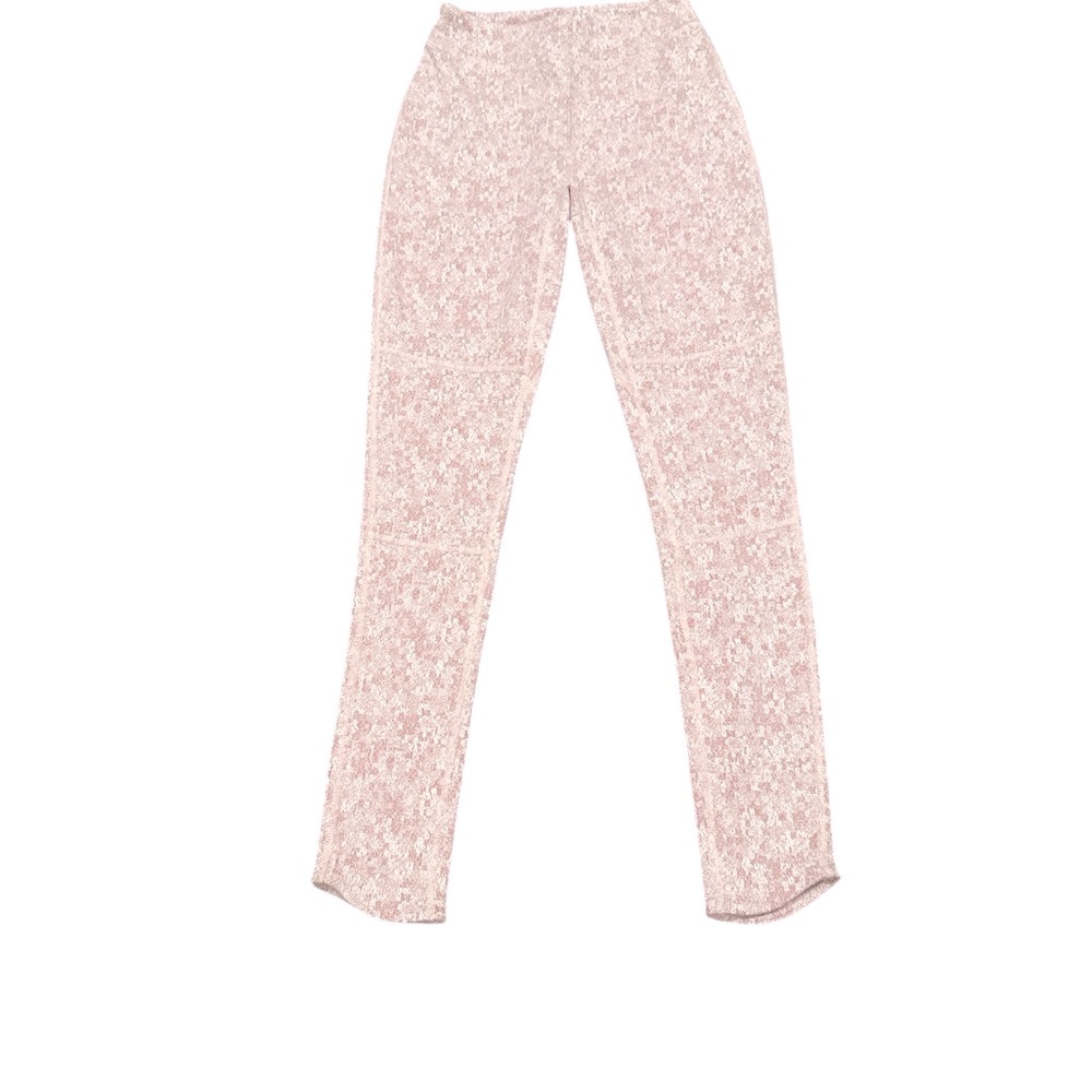 Gymshark Textured Marled Pink Cream Leggings S
